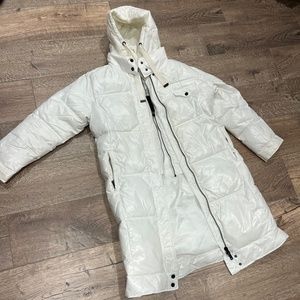 Long Winter Jacket White - Womens Size Medium - Parka - Avec Les Filles